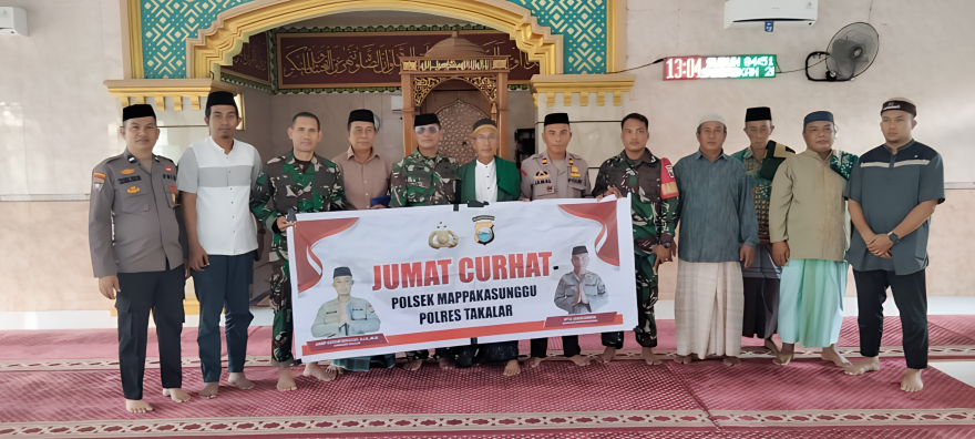 Kunjungan Kerja Dandim 1426 Takalar dan Kapolsek Mappakasunggu di Desa Banyuanyara